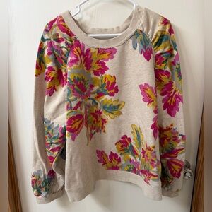 Anthropologie Floral Jogger Set